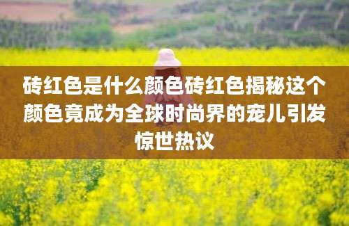 砖红色是什么颜色砖红色揭秘这个颜色竟成为全球时尚界的宠儿引发惊世热议