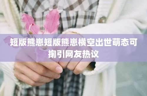 短版熊崽短版熊崽横空出世萌态可掬引网友热议