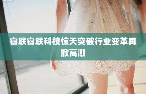 睿联睿联科技惊天突破行业变革再掀高潮