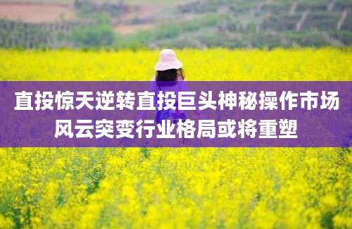 直投惊天逆转直投巨头神秘操作市场风云突变行业格局或将重塑