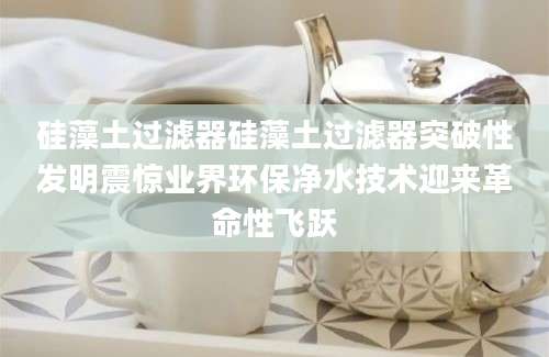 硅藻土过滤器硅藻土过滤器突破性发明震惊业界环保净水技术迎来革命性飞跃