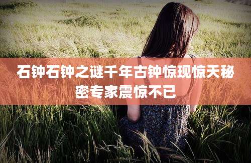石钟石钟之谜千年古钟惊现惊天秘密专家震惊不已