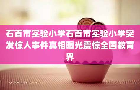 石首市实验小学石首市实验小学突发惊人事件真相曝光震惊全国教育界