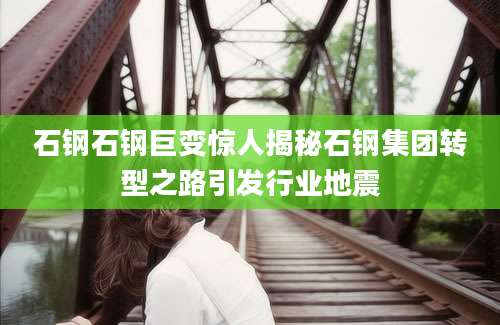 石钢石钢巨变惊人揭秘石钢集团转型之路引发行业地震
