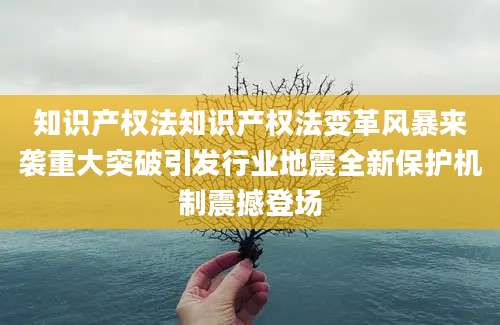知识产权法知识产权法变革风暴来袭重大突破引发行业地震全新保护机制震撼登场