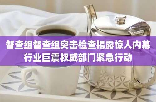 督查组督查组突击检查揭露惊人内幕行业巨震权威部门紧急行动