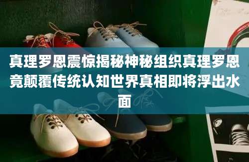 真理罗恩震惊揭秘神秘组织真理罗恩竟颠覆传统认知世界真相即将浮出水面