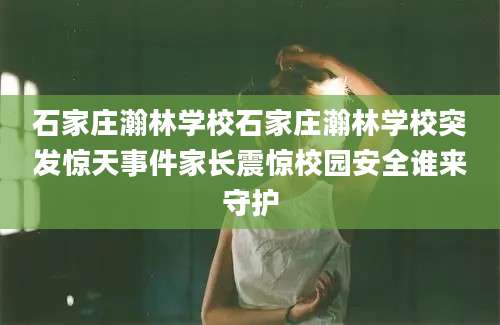 石家庄瀚林学校石家庄瀚林学校突发惊天事件家长震惊校园安全谁来守护