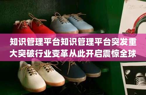 知识管理平台知识管理平台突发重大突破行业变革从此开启震惊全球