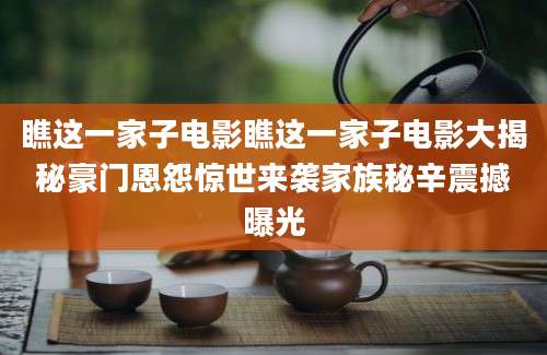 瞧这一家子电影瞧这一家子电影大揭秘豪门恩怨惊世来袭家族秘辛震撼曝光