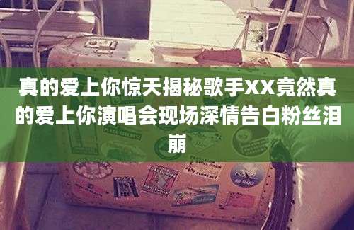 真的爱上你惊天揭秘歌手XX竟然真的爱上你演唱会现场深情告白粉丝泪崩