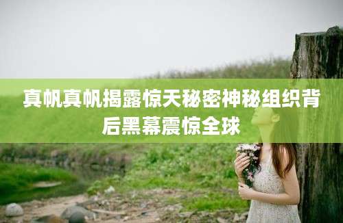 真帆真帆揭露惊天秘密神秘组织背后黑幕震惊全球