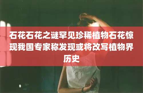 石花石花之谜罕见珍稀植物石花惊现我国专家称发现或将改写植物界历史