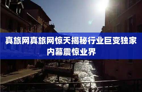 真旅网真旅网惊天揭秘行业巨变独家内幕震惊业界