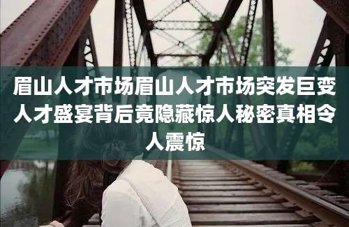 眉山人才市场眉山人才市场突发巨变人才盛宴背后竟隐藏惊人秘密真相令人震惊